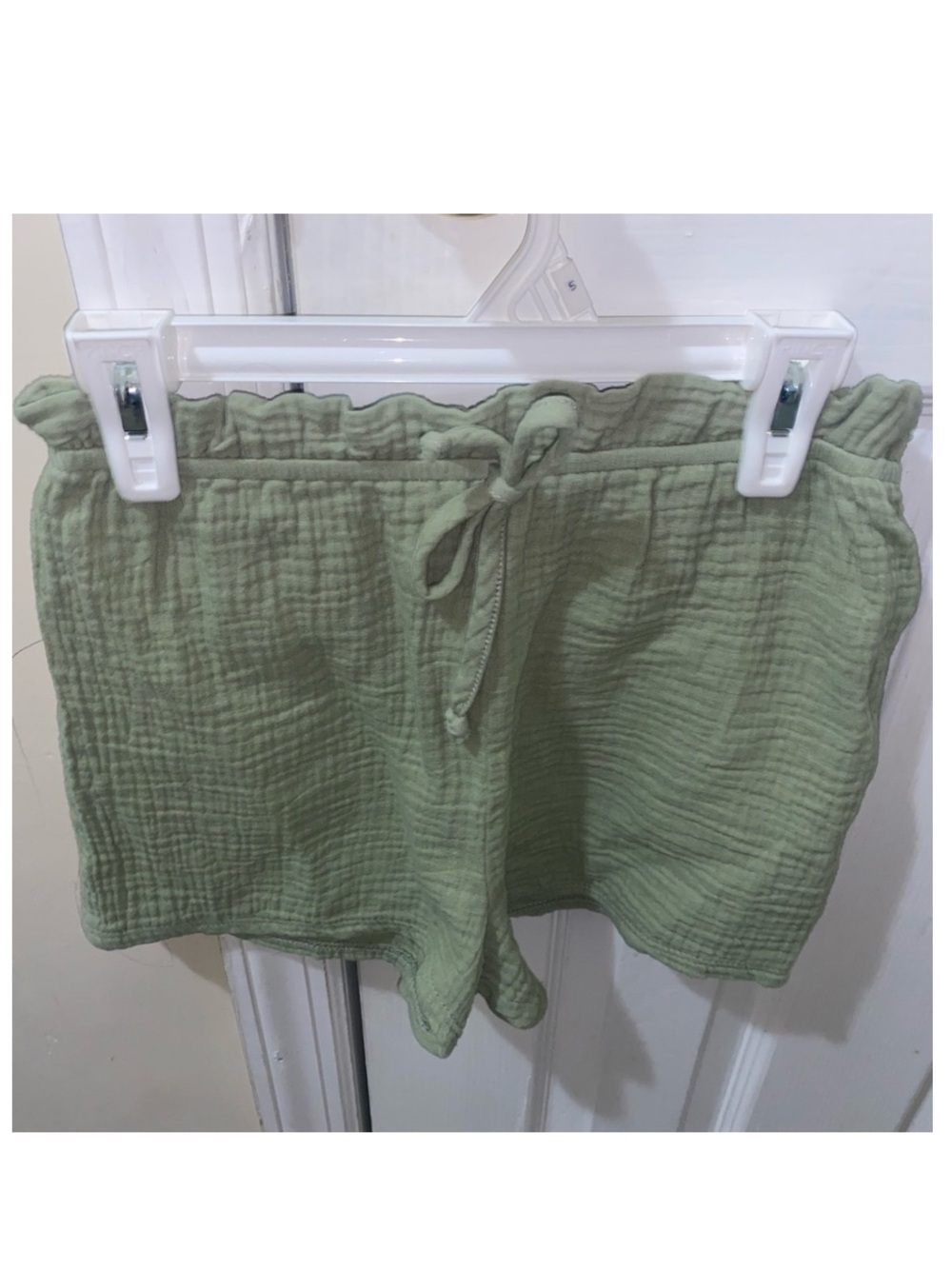 Love Squared Girls Sage Green Gauze Pull-On Shorts Size 8